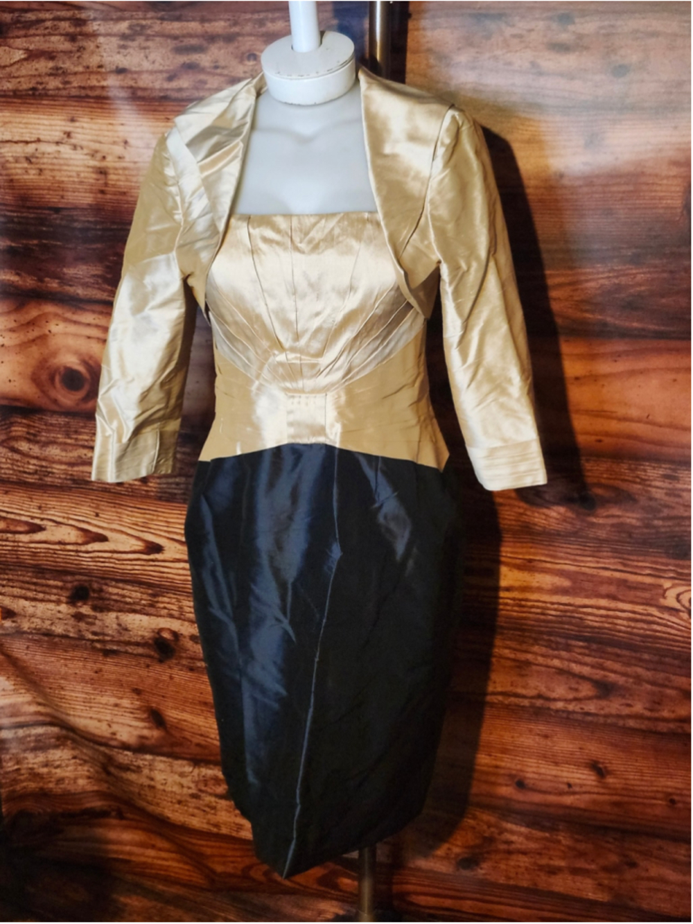 Social Occasions by Mon Cheri 2pc Strapless Dress & Jacket Size 12